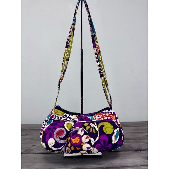 Vera‎ Bradley Plum Print Mini Crossbody Bag - Picture 12 of 12